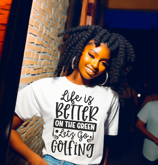 Let's Go Golfing, Ready to Press Sublimation or DTF Transfer