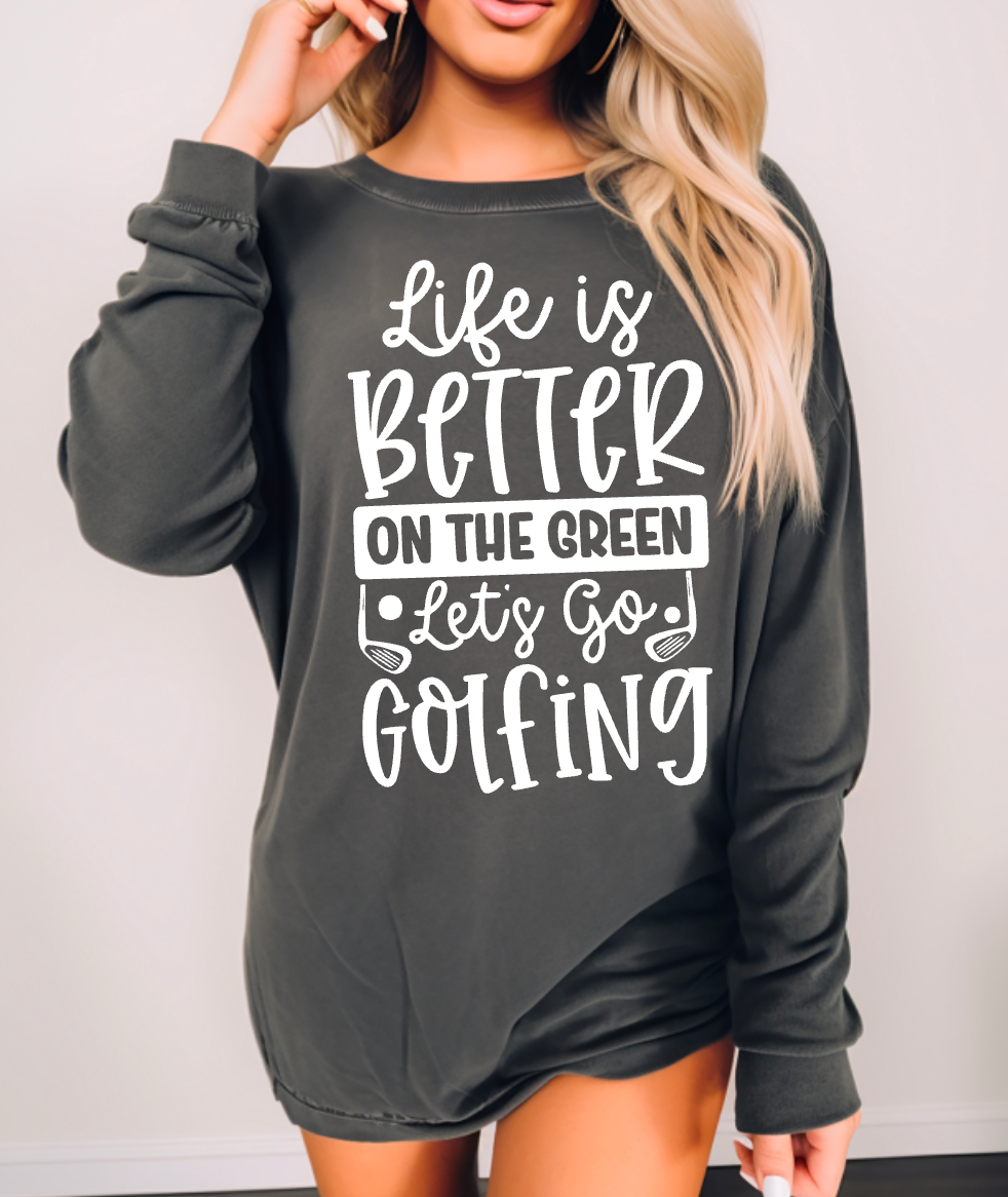 Let's Go Golfing, Ready to Press Sublimation or DTF Transfer