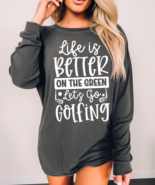 Let's Go Golfing, Ready to Press Sublimation or DTF Transfer