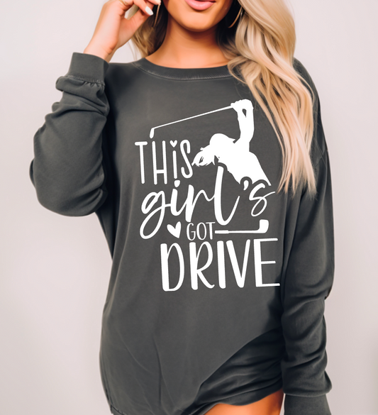 This girl's got drive Ready to Press Sublimation or DTF Transfer