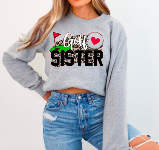 Golf Sister, Ready to Press Sublimation or DTF Transfer