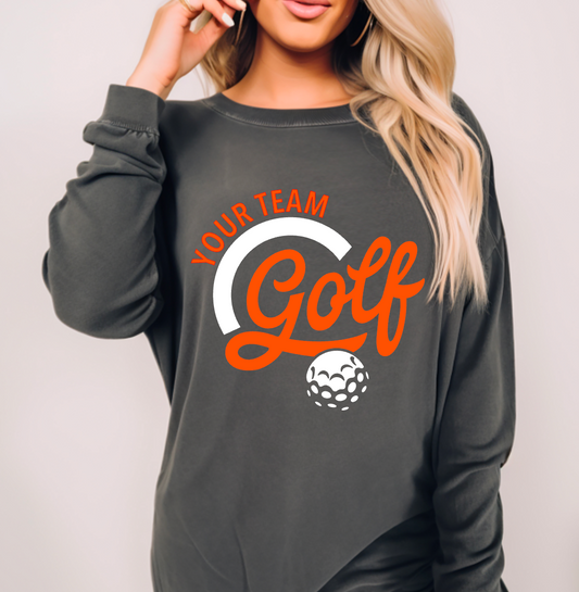 Custom Golf, Ready to Press Sublimation or DTF Transfer