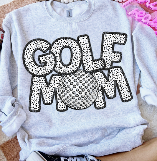 Golf Mom, Ready to Press Sublimation or DTF Transfer