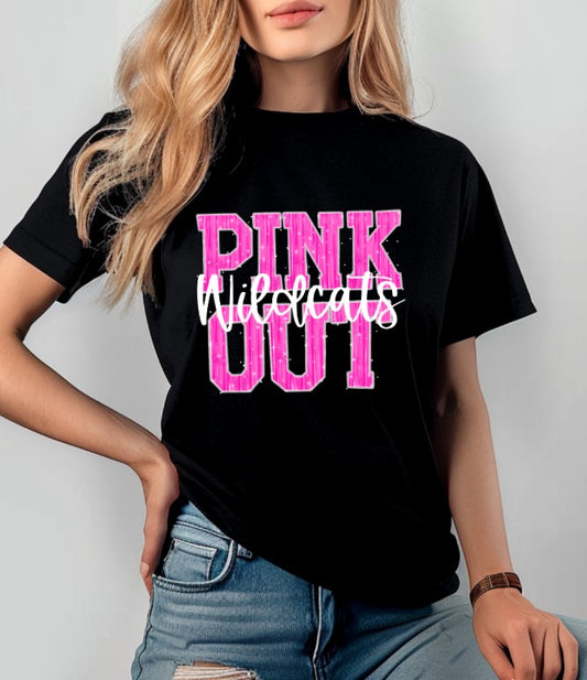 Pink Out Wildcats Sublimation or DTF Transfers