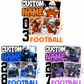Football Picture Custom Sublimation or DTF Transfers