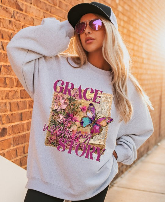 Grace Wrote My Story Sublimation or DTF Transfers