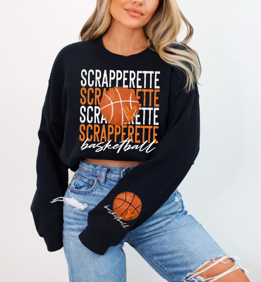 Scrappers Basketball with pocket DTF Transfers
