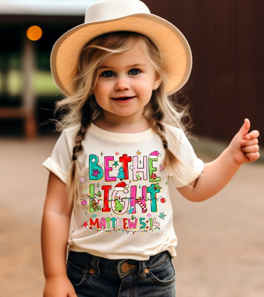 Be the LIght, Christmas DTF Transfers