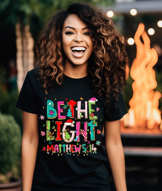 Be the LIght, Christmas DTF Transfers