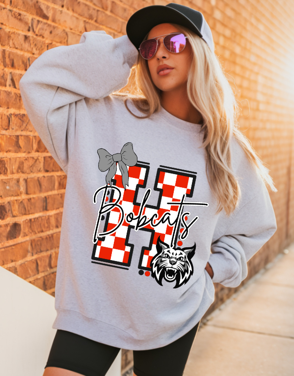 Custom School Checkered DTF Transfer, Ready to Press