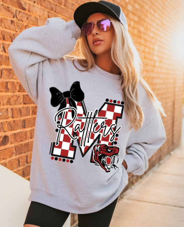 Custom School Checkered DTF Transfer, Ready to Press