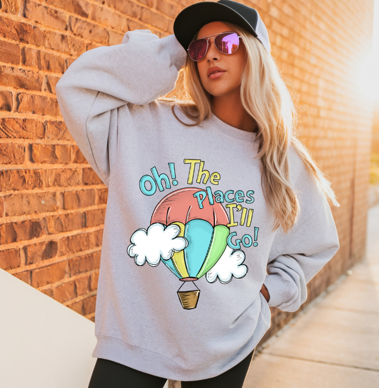 Thursday Drops - Oh the places DTF Transfers