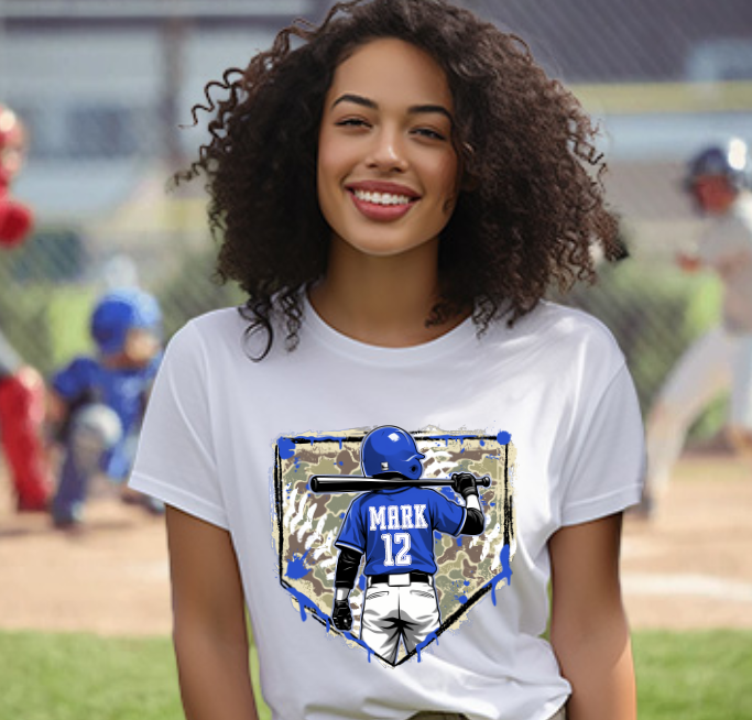 Baseball Custom Name and Number DTF Transfers