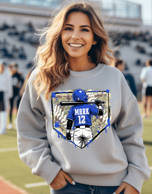 Baseball Custom Name and Number DTF Transfers