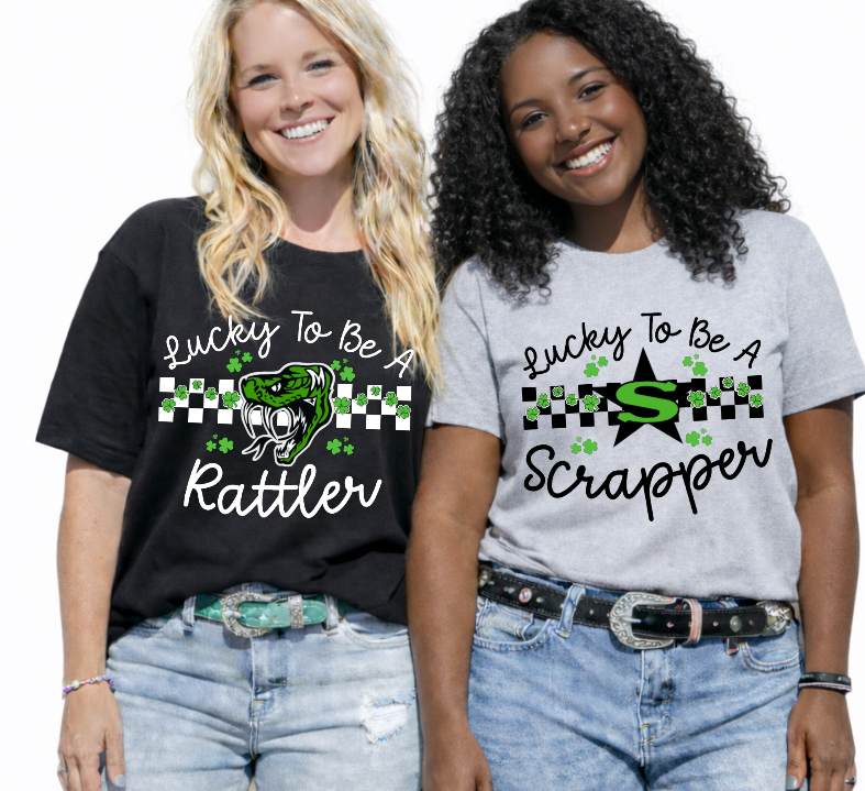 Custom School Mascot St. Patrick's Day Lucky to be a  DTF Transfers