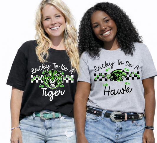 Custom School Mascot St. Patrick's Day Lucky to be a  DTF Transfers