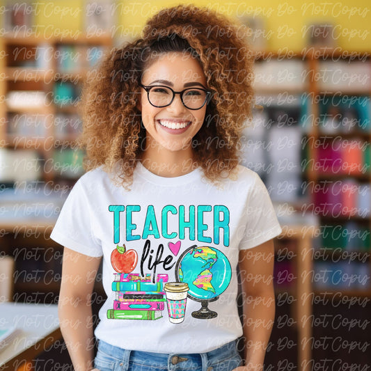 Teacher Life Ready to Press DTF Transfer