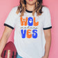 Wolves Blue and orange School Spirit Sublimation or DTF Transfer