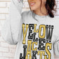 YellowJackets School Spirit Sublimation or DTF Transfer