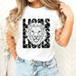 Stacked Lion Sublimation or DTF transfer