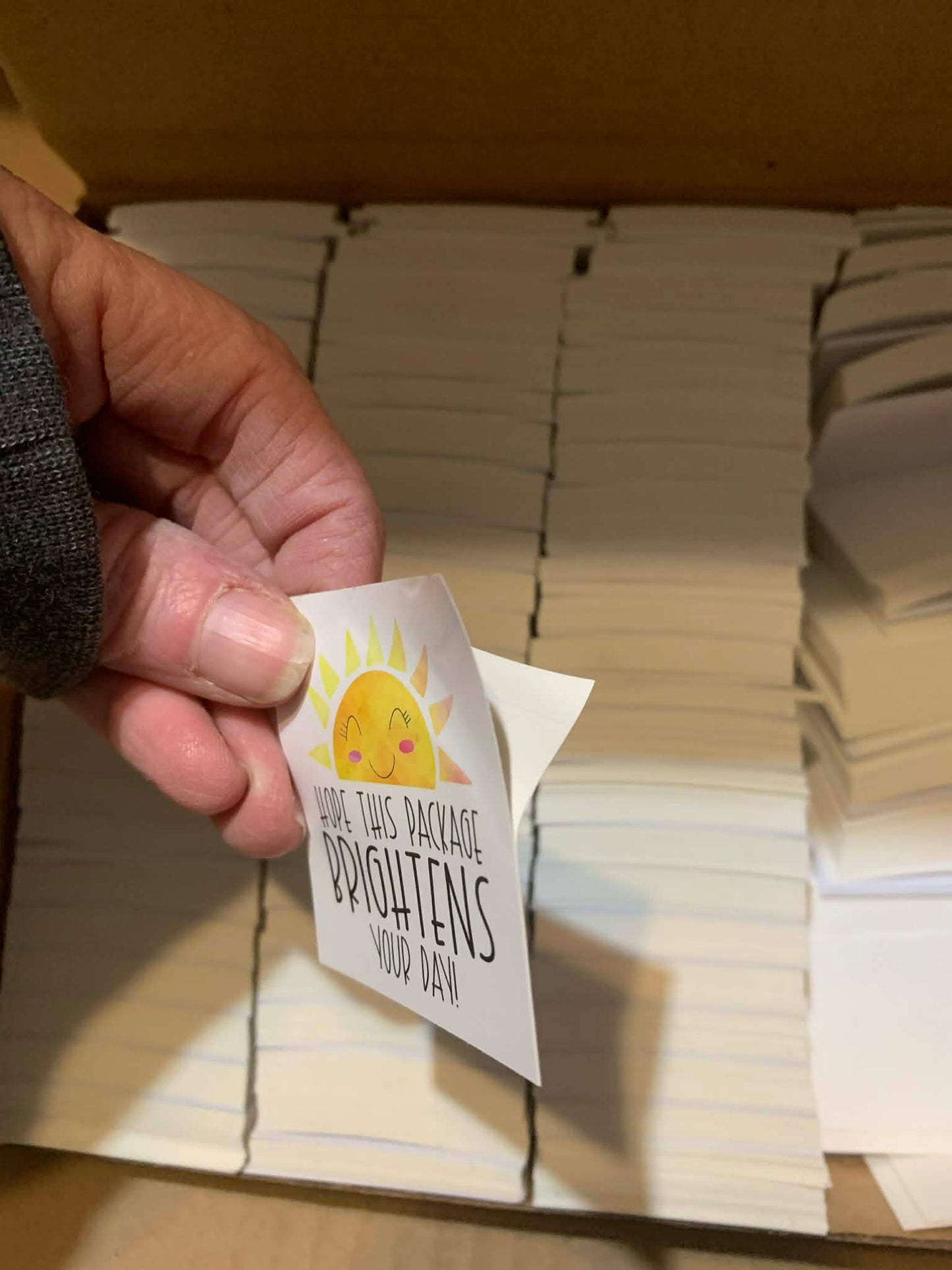 Packaging Stickers Box - Contains 1000+