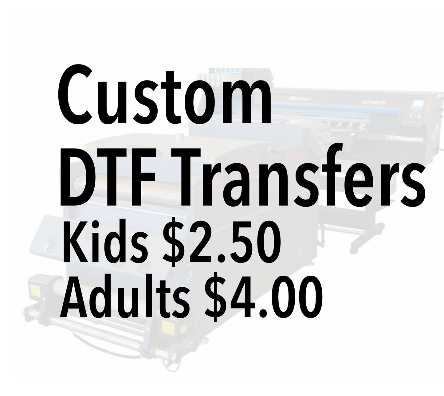 Custom DTF Transfer, Your image