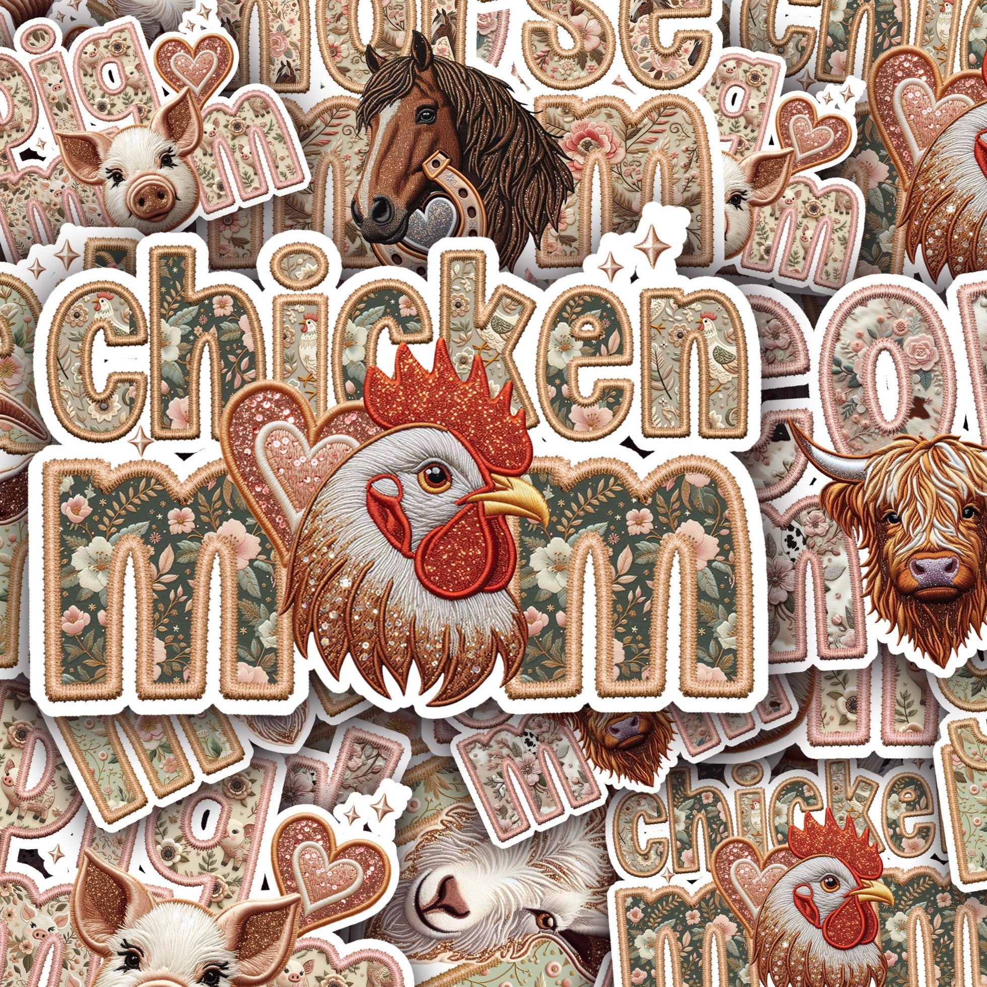 Farm Animals, Vinyl Decals – SS Vinyl, Sublimation, and More
