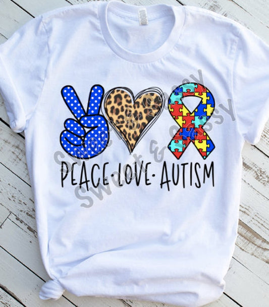 Autism Sublimation or DTF Transfers