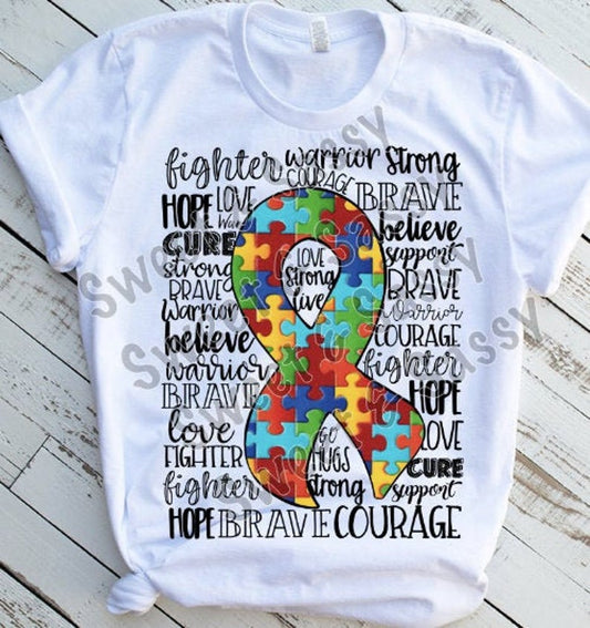 Autism Sublimation or DTF Transfers