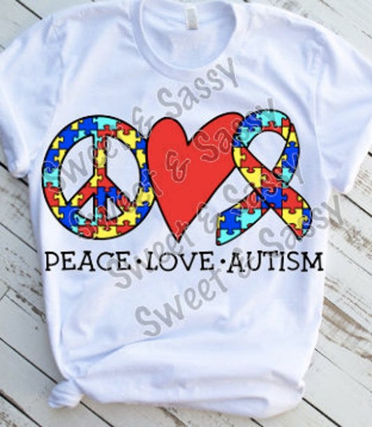 Autism Sublimation or DTF Transfers