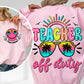 Teacher off duty with pocket Ready to Press DTF Transfer