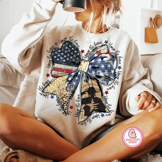 Honor the Brave Sublimation or DTF Transfers