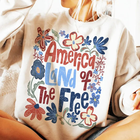 Land of the Free Sublimation or DTF Transfers