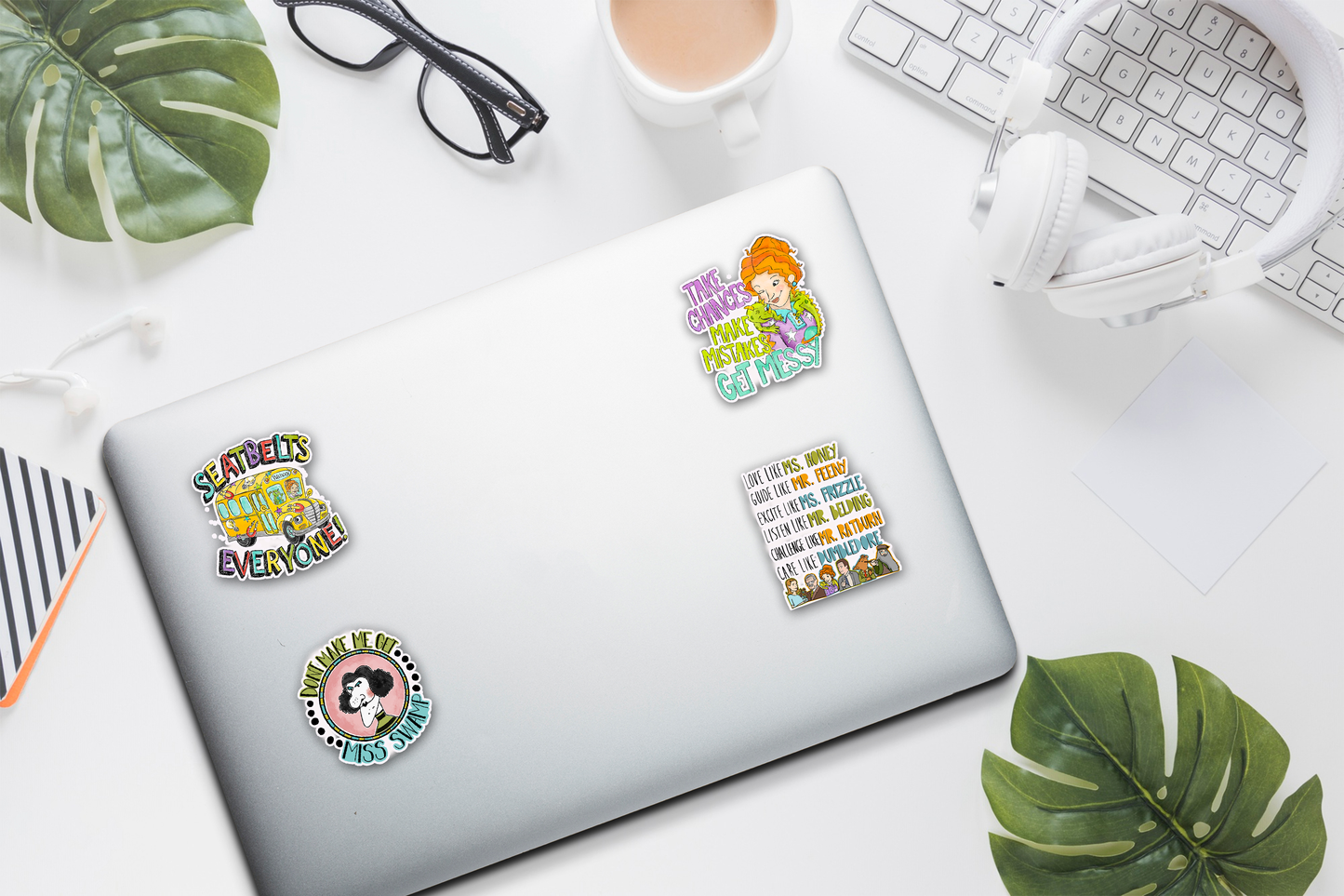 Teacher Occupation Stickers, 4 Pack, Permanent Vinyl Decals ($1.50 each)