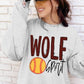 Wolf Spirit Any Sport School Spirit Sublimation or DTF Transfer