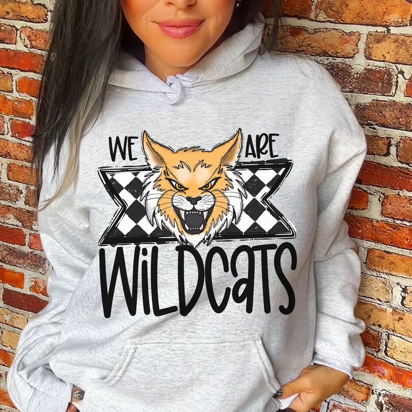 We are the Wildcats Custom Mascot School Spirit Sublimation or DTF Transfer
