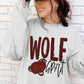 Wolf Spirit Any Sport School Spirit Sublimation or DTF Transfer
