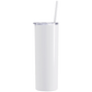 Black Friday Sale Blank Sublimation 20oz. Tumblers, Straight, Solid White