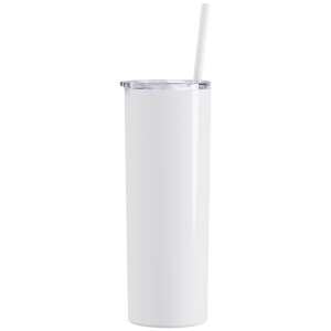 Black Friday Sale Blank Sublimation 20oz. Tumblers, Straight, Solid White