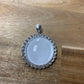Sublimation Rhinestone Bezel Pendant, Round Glass Dome