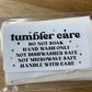 Tumbler Care Instruction Stickers