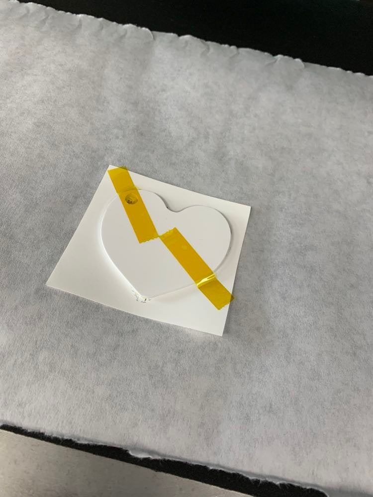Sublimation Heart Keychain