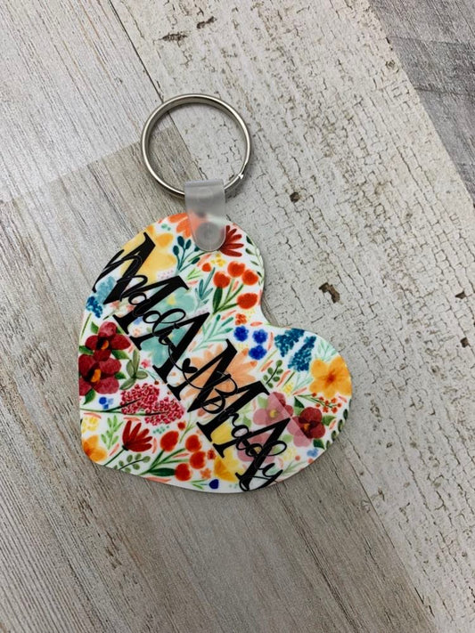 Sublimation Heart Keychain