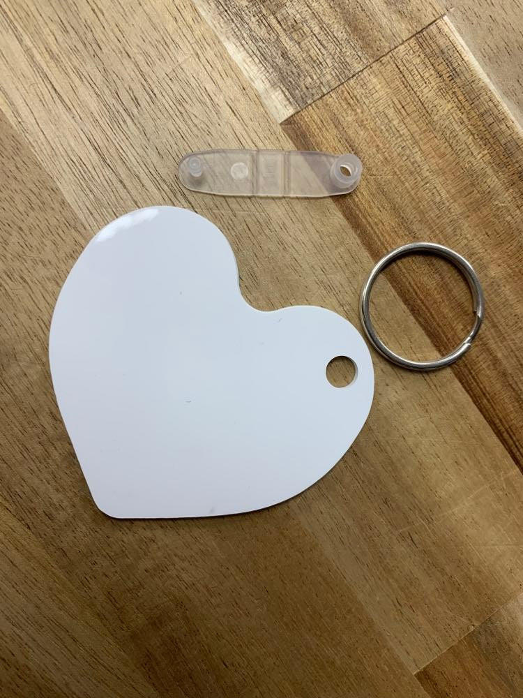 Sublimation Heart Keychain