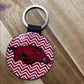 Blank Sublimation Round Keychain with Coin Slit