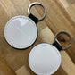 Blank Sublimation Round Keychain with Coin Slit