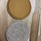 Sublimation Burlap Circle Coasters 4 inches
