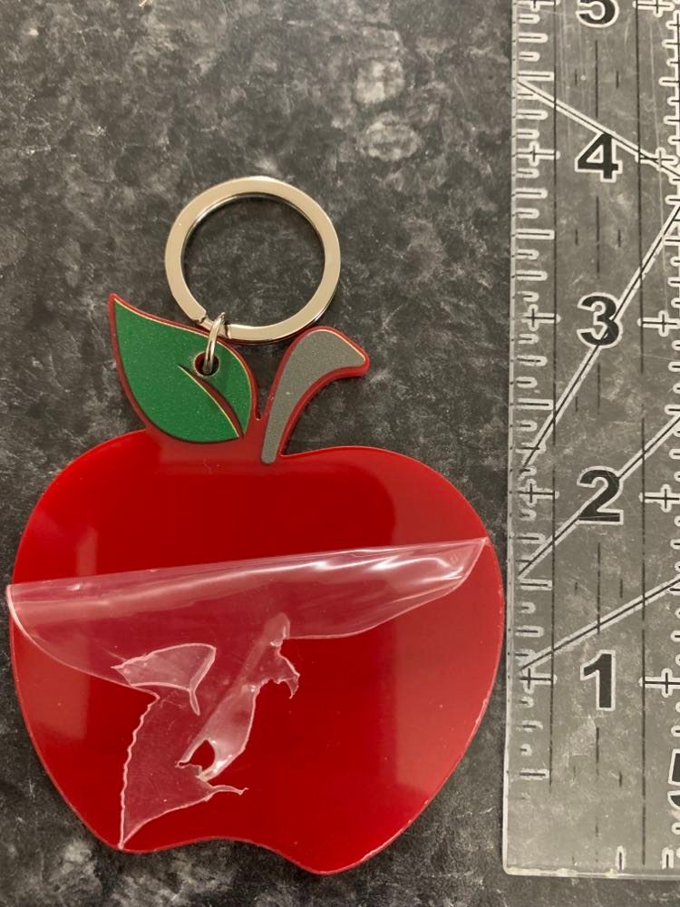 Teacher Apple Keychains