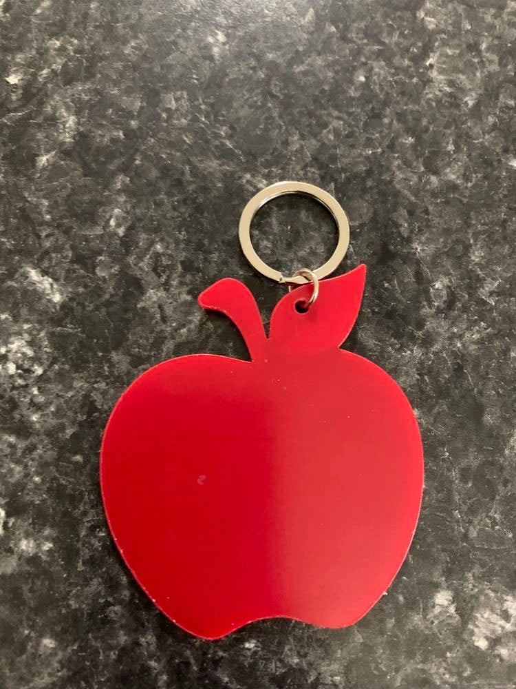 Teacher Apple Keychains