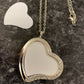 Sublimation Heart Necklace.